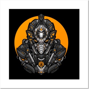 Zodiac scorpio mecha head Posters and Art